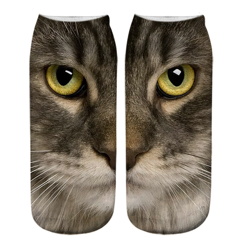 Kreativa Strumpor Med Katttryck