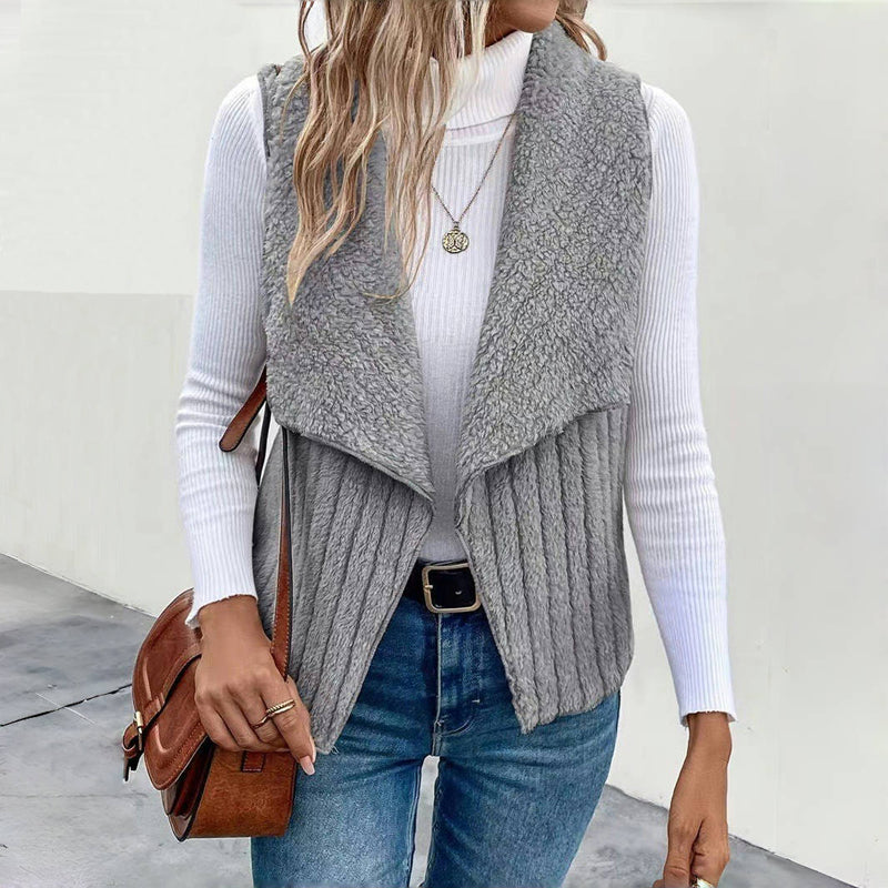 Enfärgad Avslappnad Cardigan
