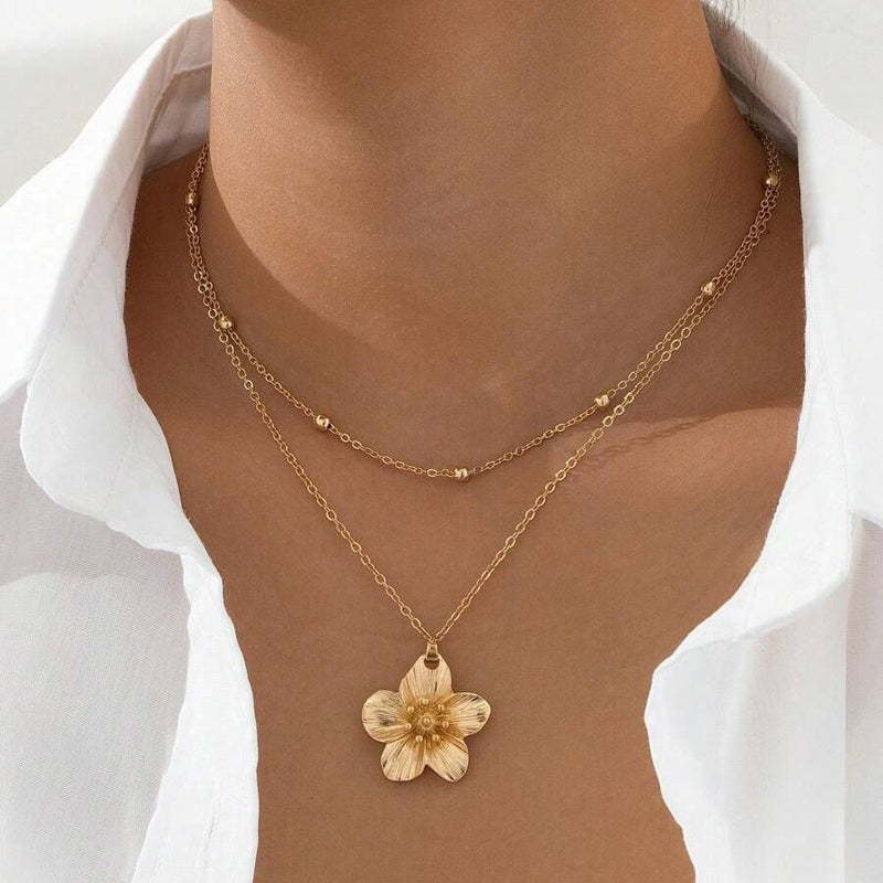 Blomma Hänge Halsband