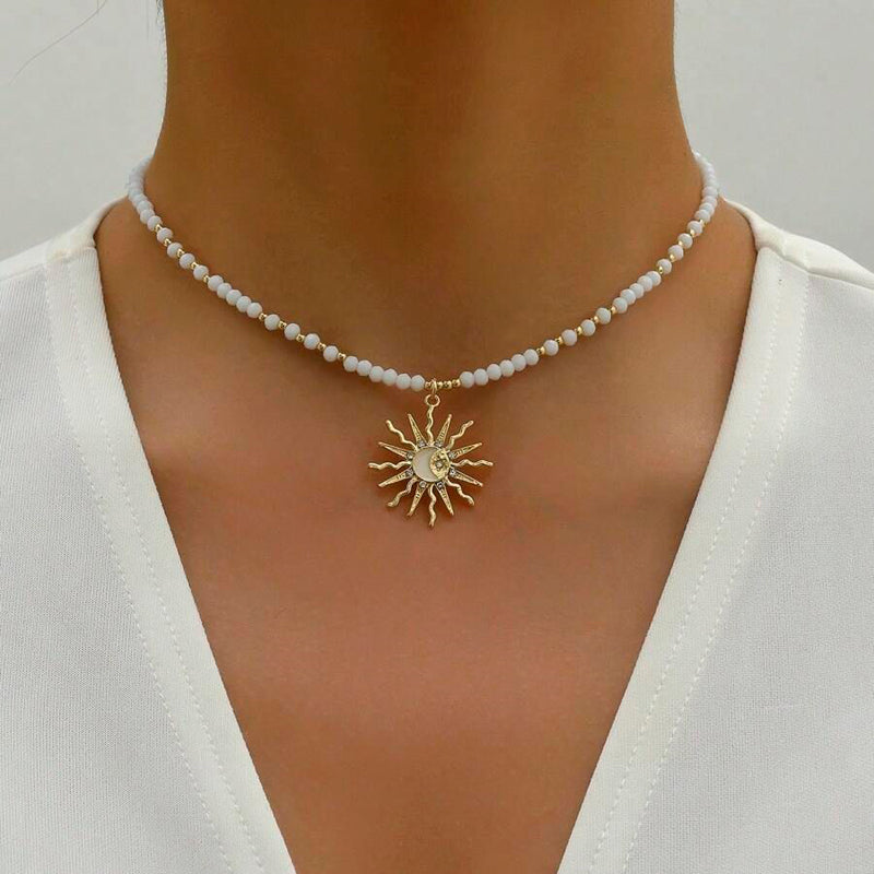 Bohemiskt Solhängande Halsband