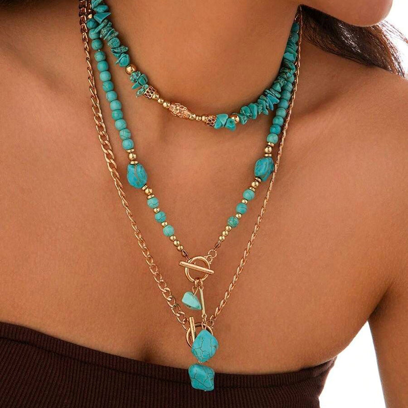 Vintage Etniskt Hänge Halsband