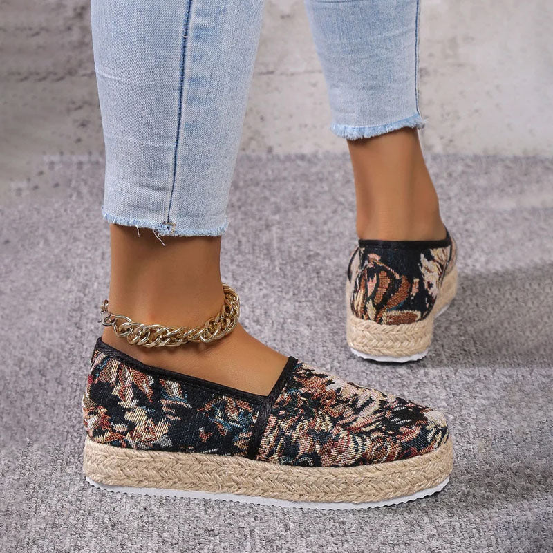 Vintage Plattformade Slip-On Skor