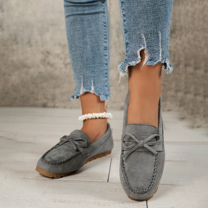 Vintage Avslappnade Slip-On Skor