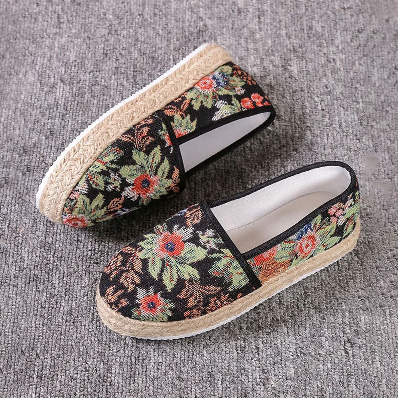 Vintage Plattformade Slip-On Skor