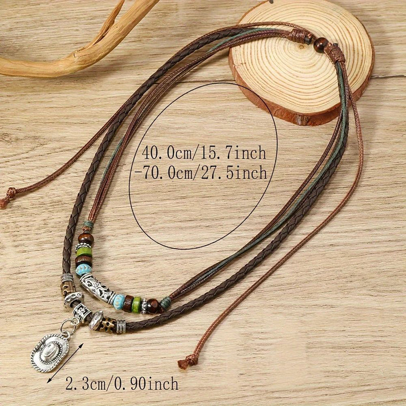 Vintage Bohemiskt Hänge Halsband