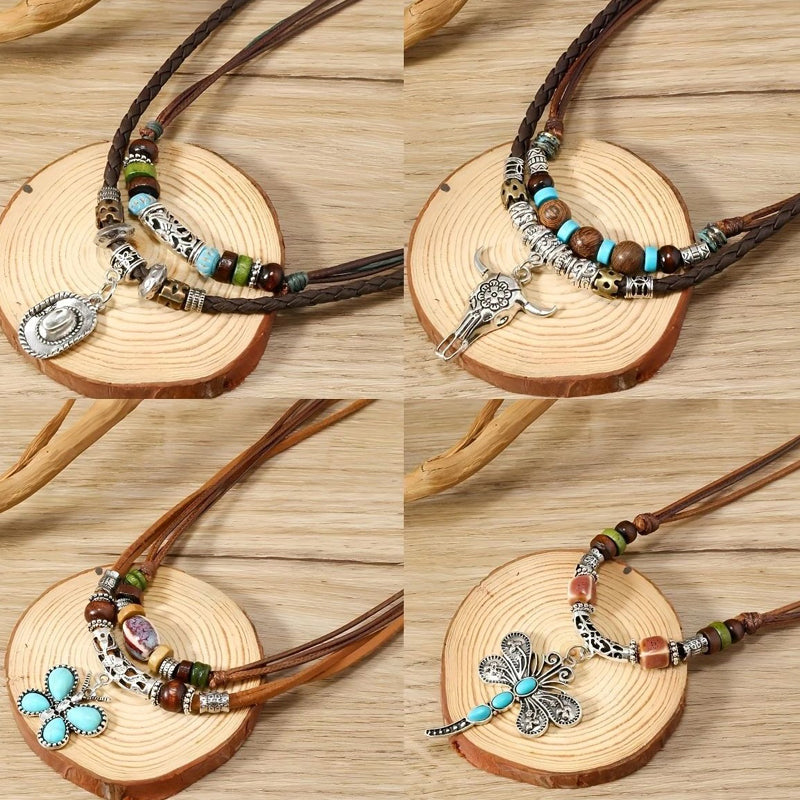 Vintage Bohemiskt Hänge Halsband