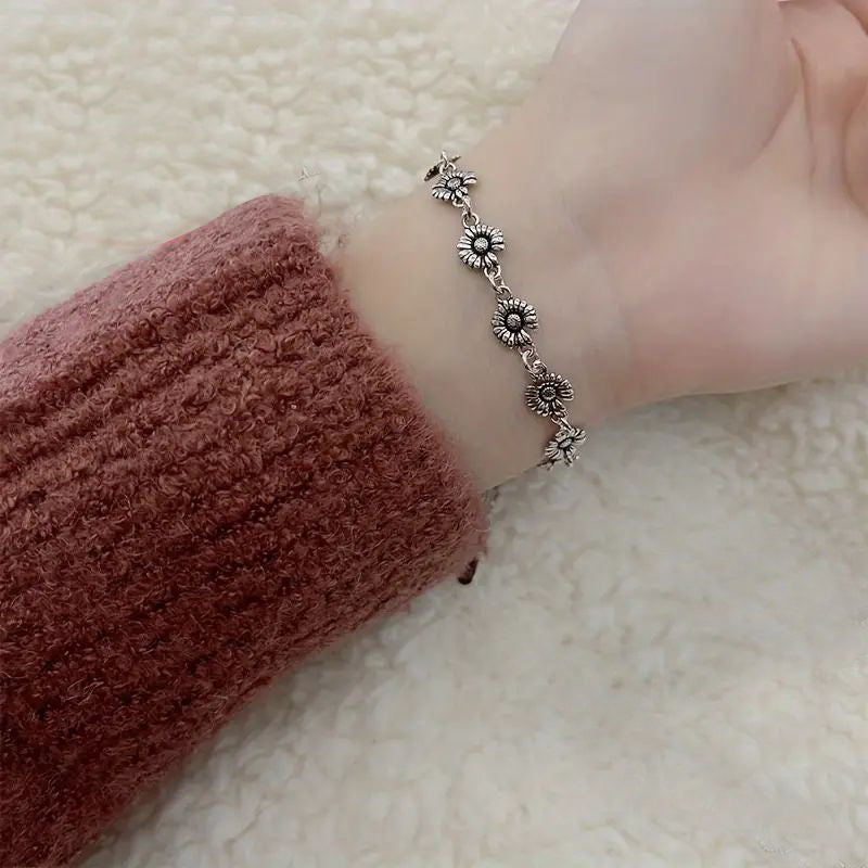 Vintage Armband Med Blommor