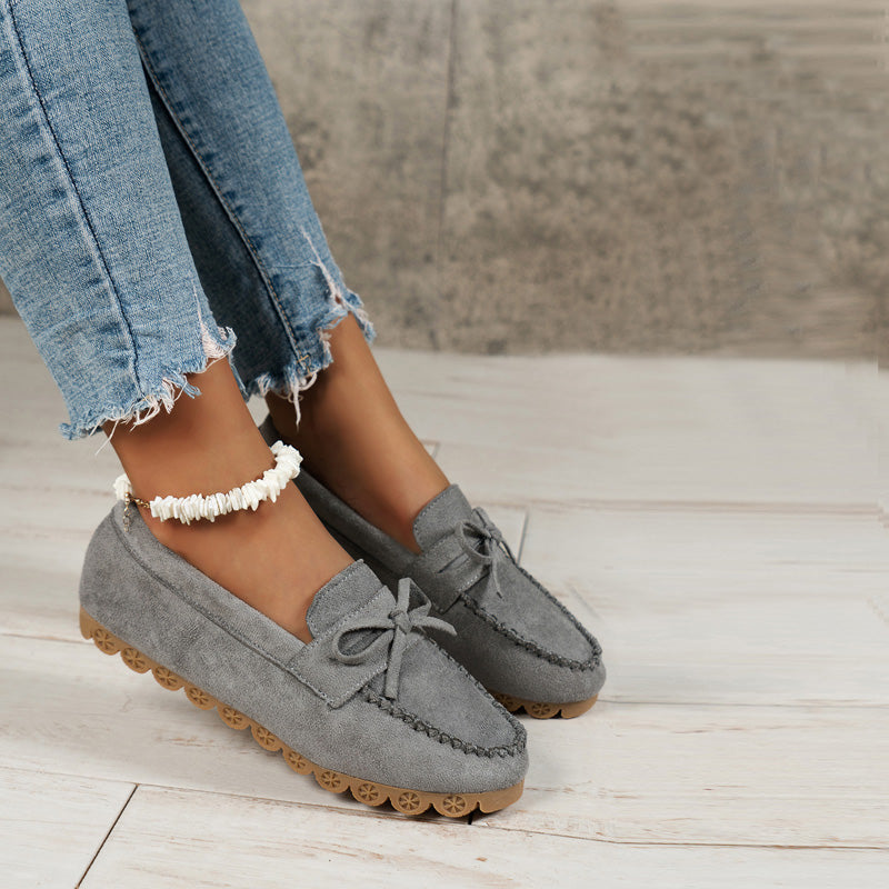 Vintage Avslappnade Slip-On Skor