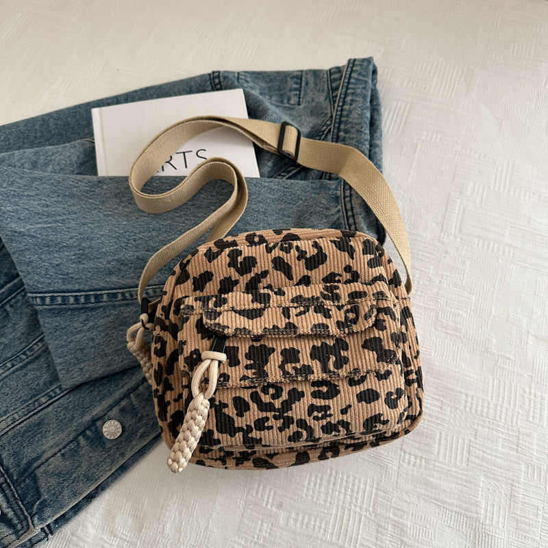 Vintage Leopardväska