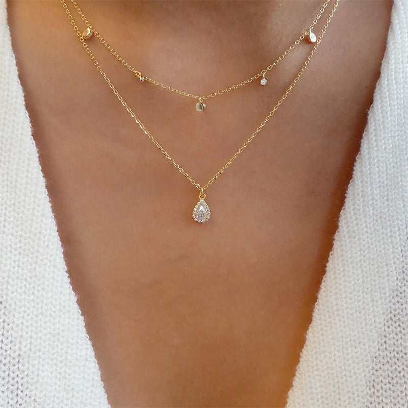 Vintage Halsband Med Vattendroppar