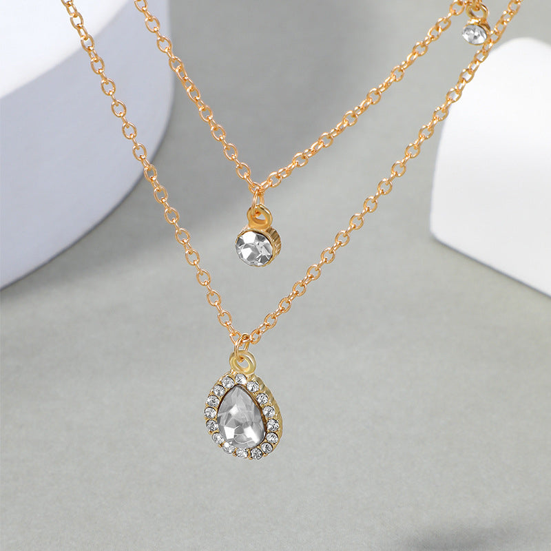 Vintage Halsband Med Vattendroppar