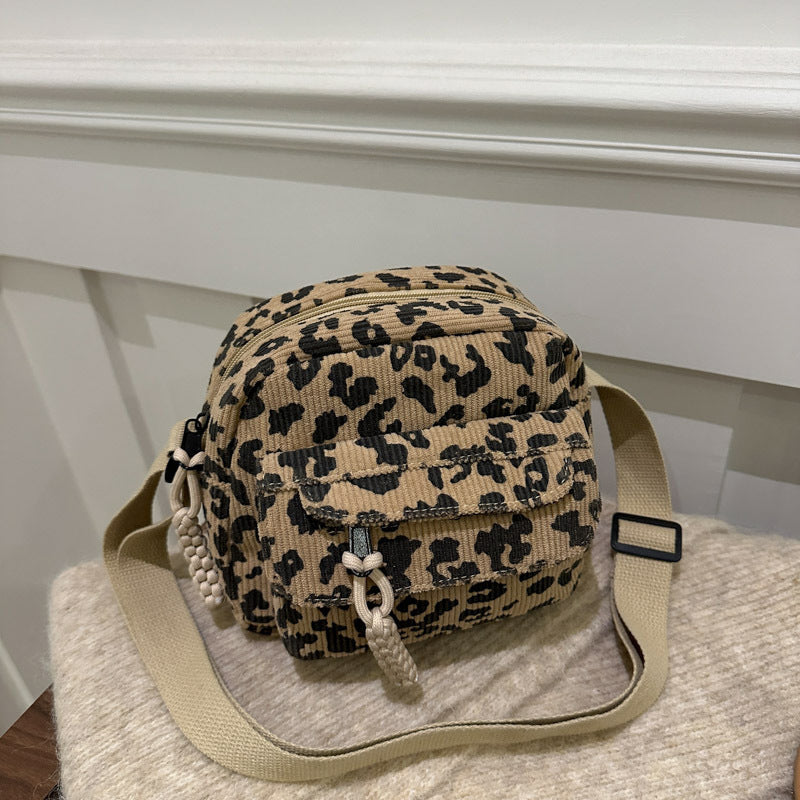Vintage Leopardväska