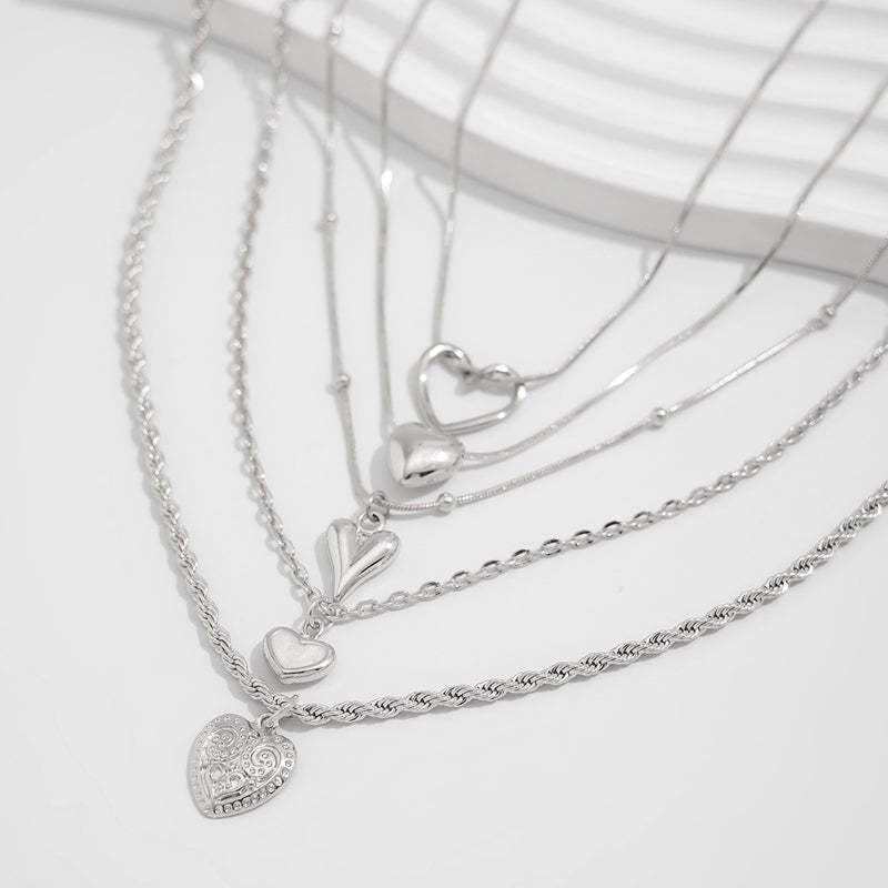 Hjärthänge Halsband Set