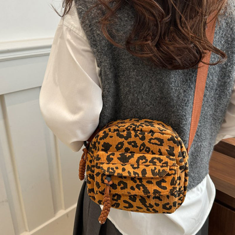 Vintage Leopardväska