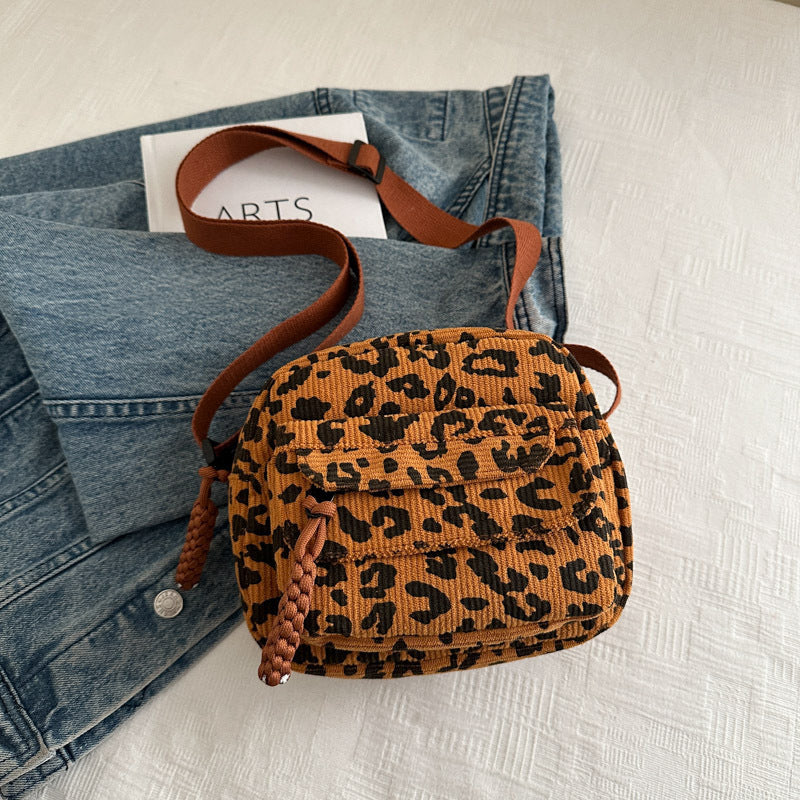 Vintage Leopardväska