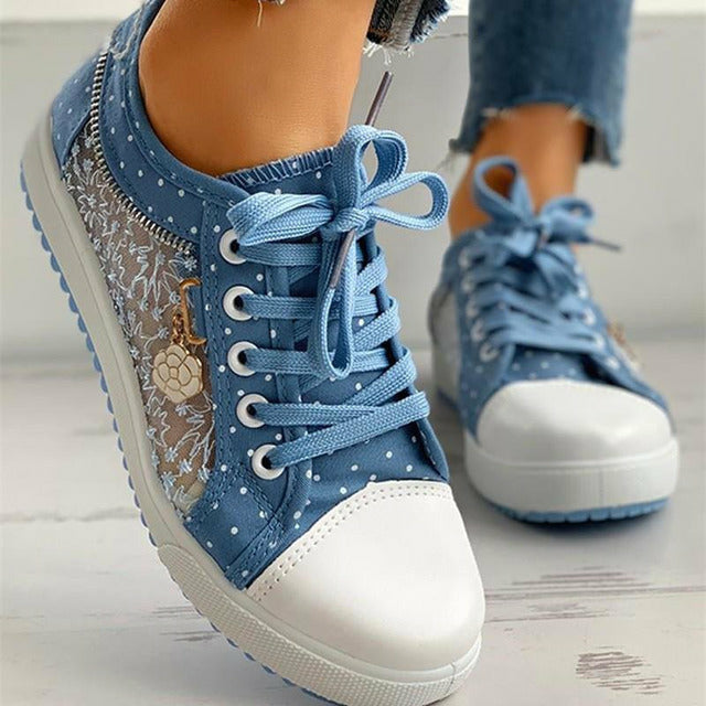 Andningsbara Canvas Sneakers