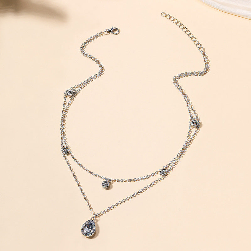 Vintage Halsband Med Vattendroppar