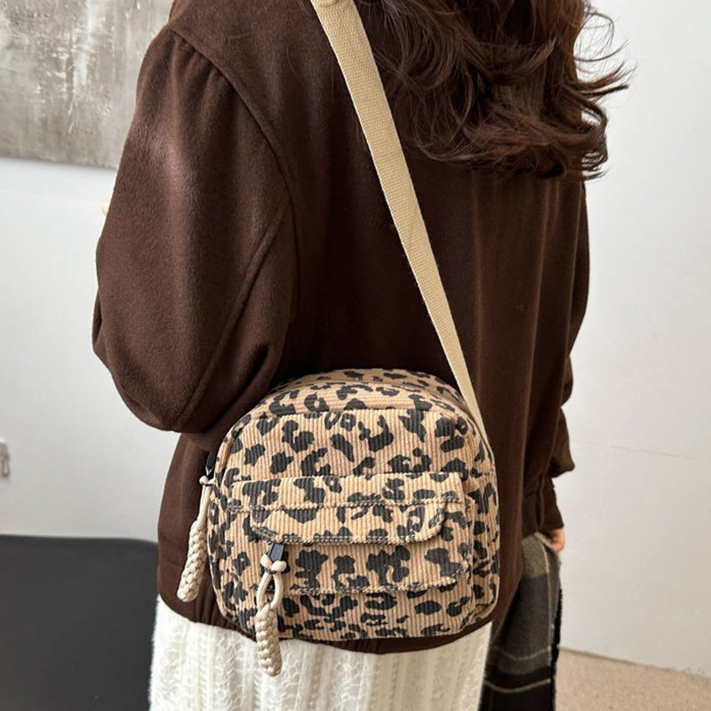 Vintage Leopardväska