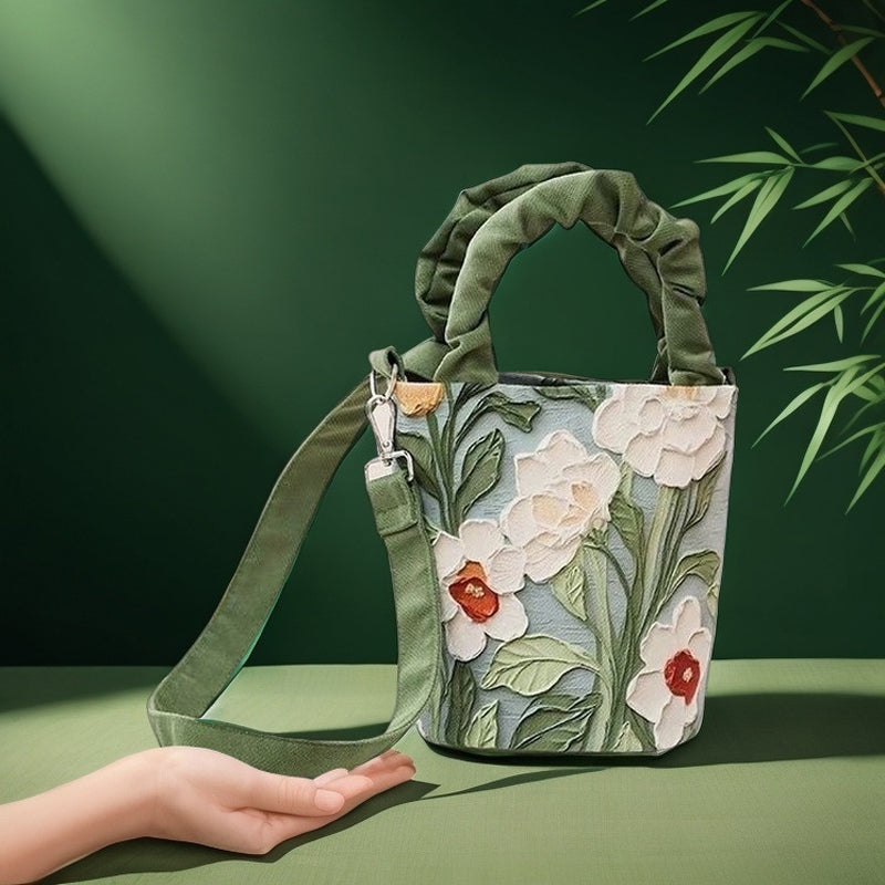 Vintage Blommönster Väska