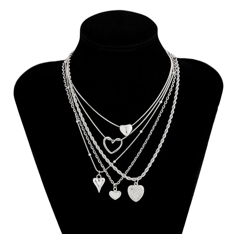 Hjärthänge Halsband Set