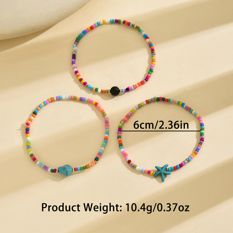Bohemiskt Färgstarkt Armband Med Pärlor
