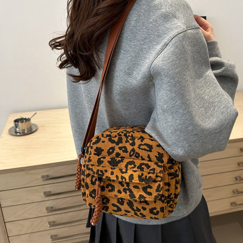 Vintage Leopardväska