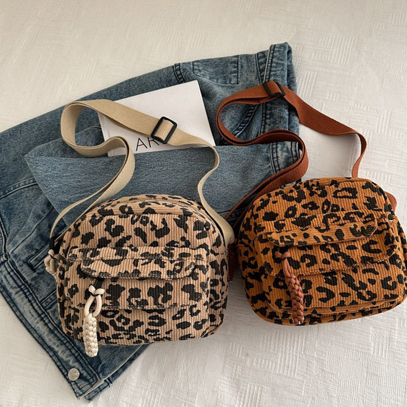 Vintage Leopardväska