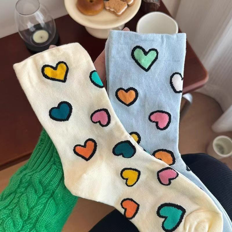Sockor Med Hjärtmönster