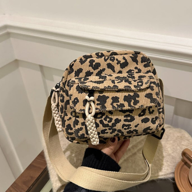 Vintage Leopardväska