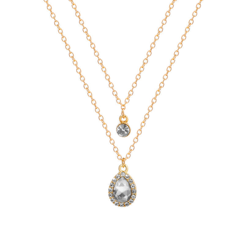 Vintage Halsband Med Vattendroppar