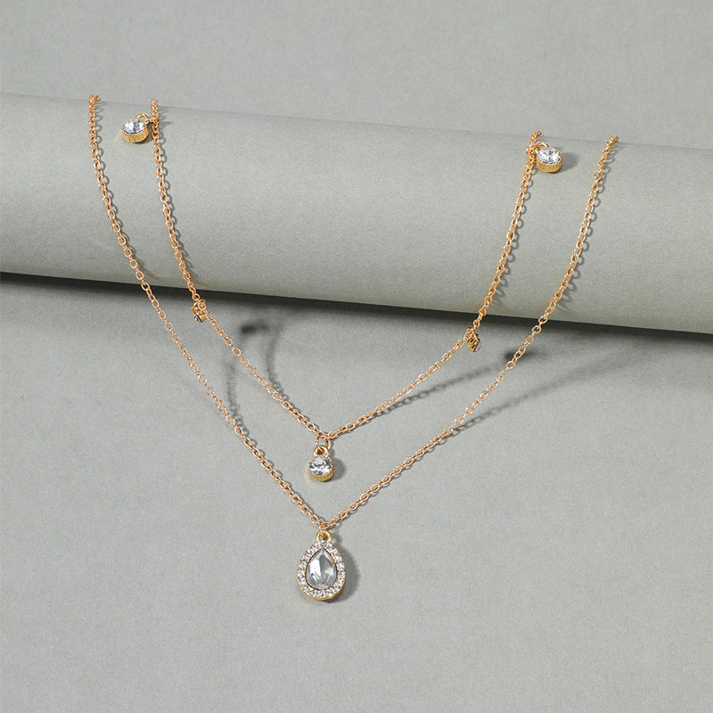 Vintage Halsband Med Vattendroppar