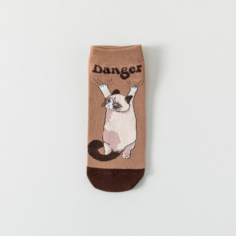 Kreativa Strumpor Med Katttryck