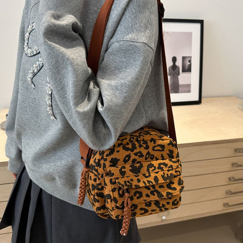 Vintage Leopardväska