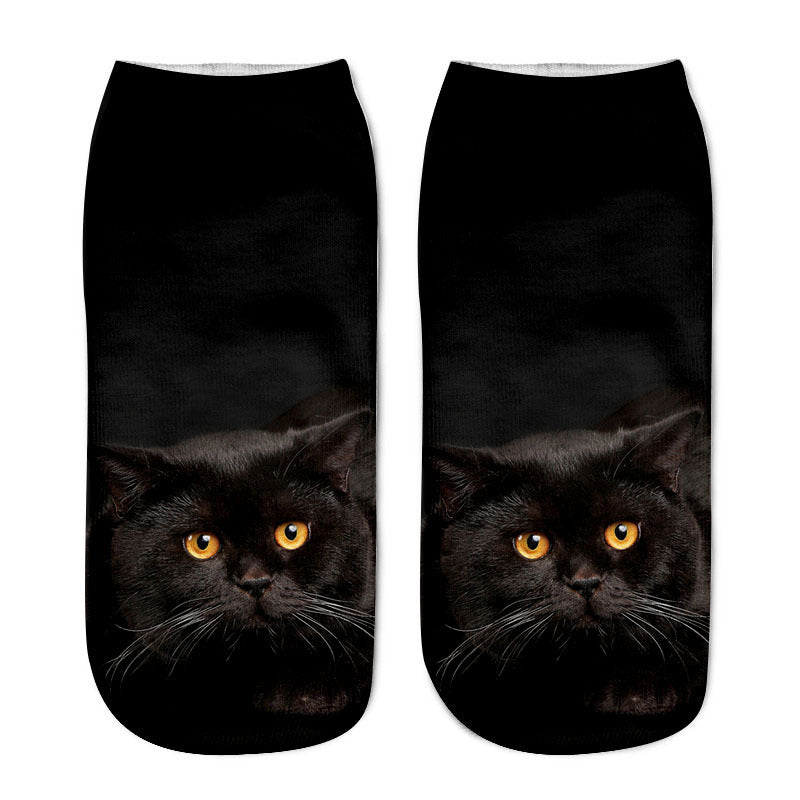 Kreativa Strumpor Med Katttryck