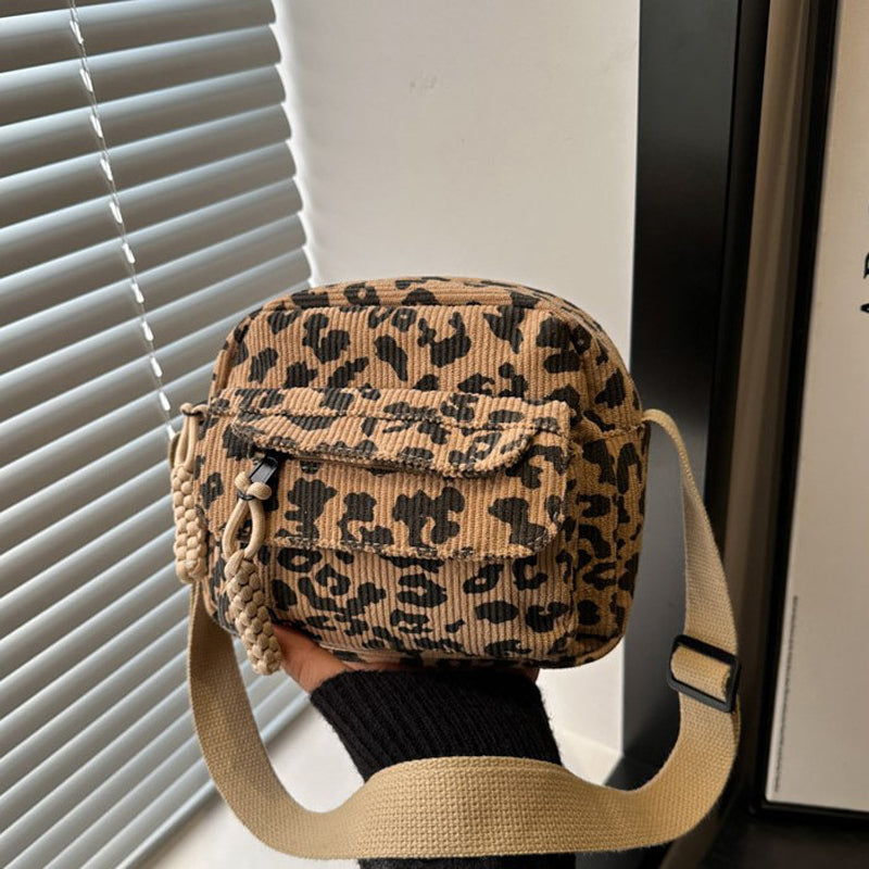 Vintage Leopardväska