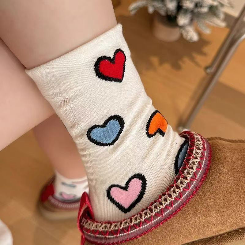 Sockor Med Hjärtmönster