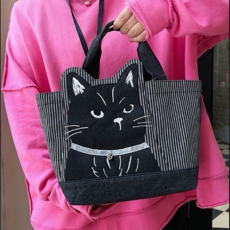 Söt Kattmönstrad Väska