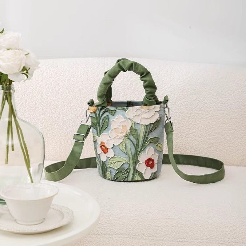 Vintage Blommönster Väska