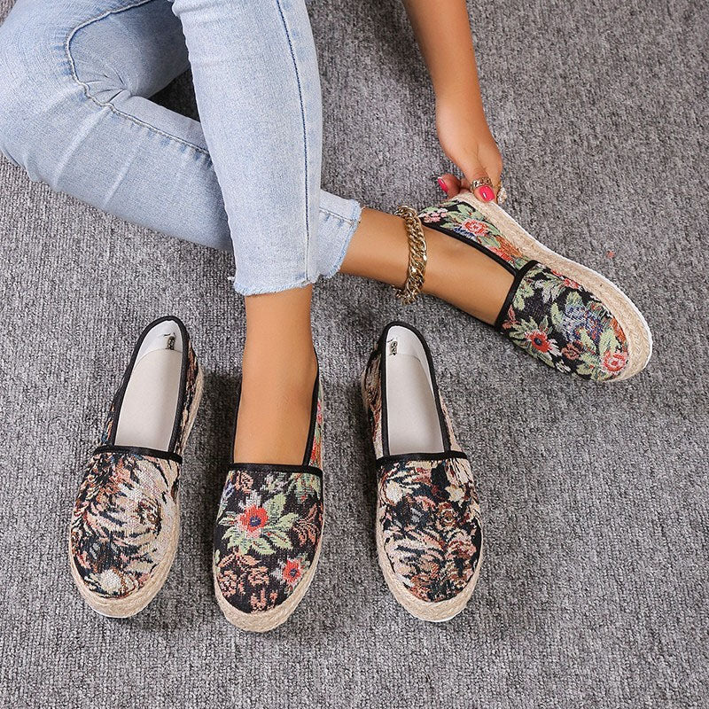 Vintage Plattformade Slip-On Skor