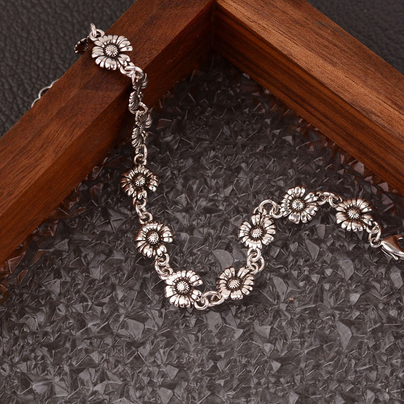 Vintage Armband Med Blommor