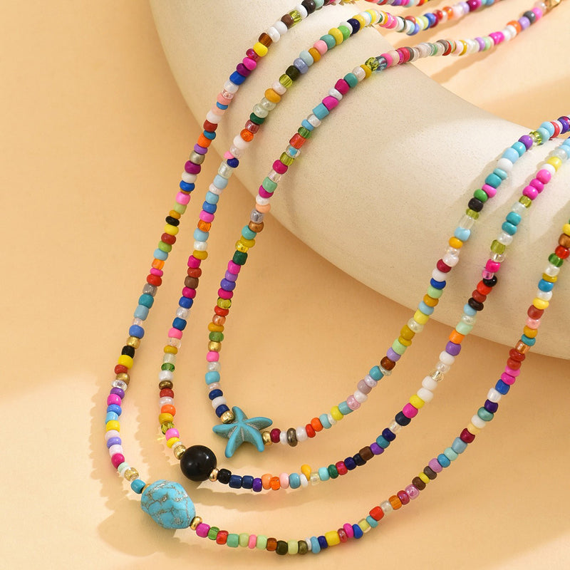 Bohemiskt Färgstarkt Pärlhalsband