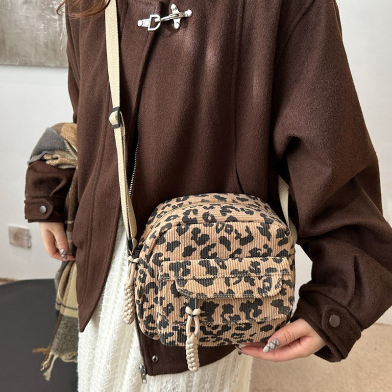 Vintage Leopardväska