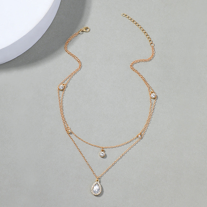 Vintage Halsband Med Vattendroppar