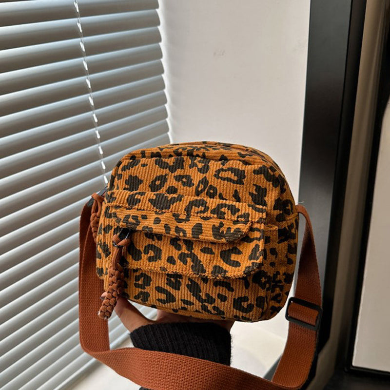 Vintage Leopardväska