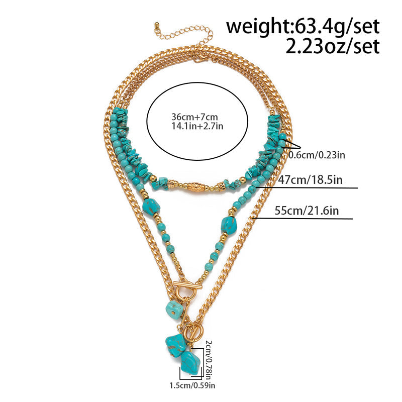 Vintage Etniskt Hänge Halsband