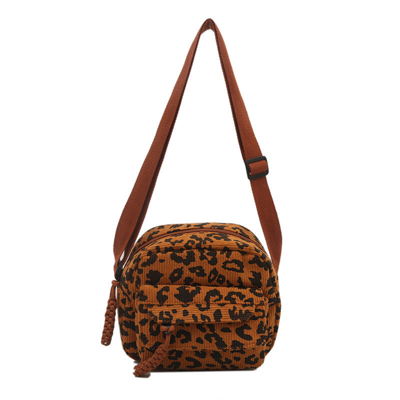 Vintage Leopardväska