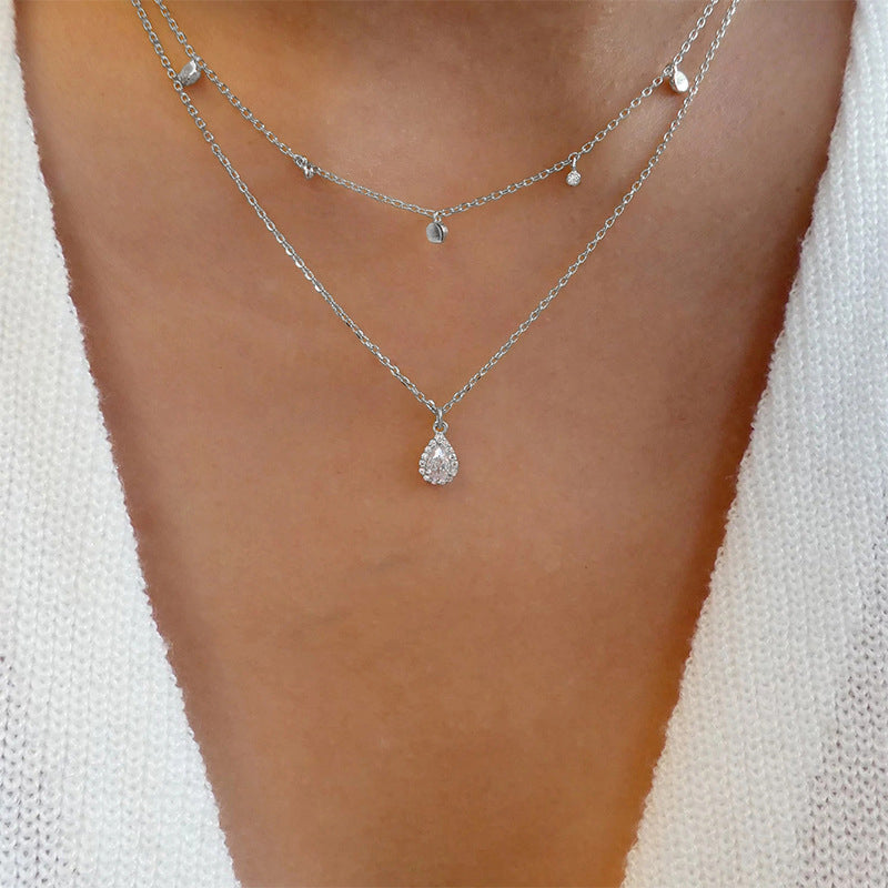 Vintage Halsband Med Vattendroppar