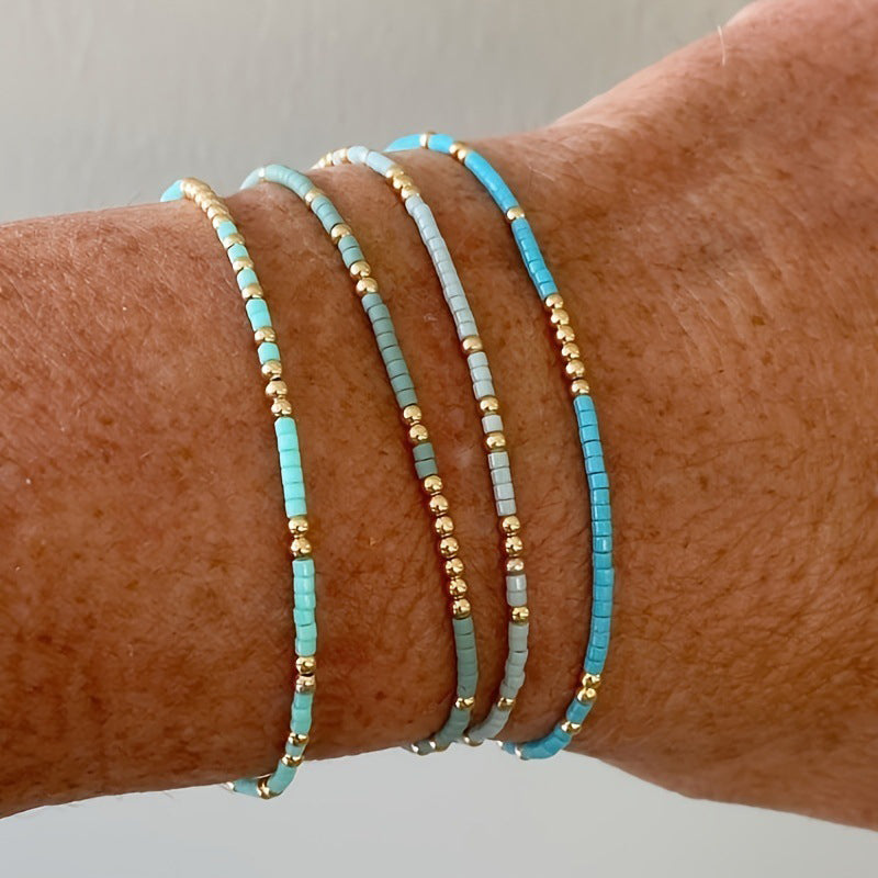 Bohemiskt Armband Med Pärlor