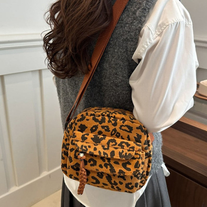 Vintage Leopardväska