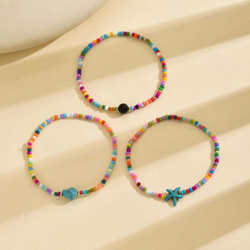 Bohemiskt Färgstarkt Armband Med Pärlor